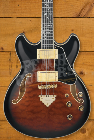 Ibanez AS Artcore Expressionist | AS93QMSP - Dark Brown Sunburst