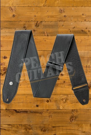 Dunlop Strap - BMF 2.5 inch Tri-Glide Black Leather