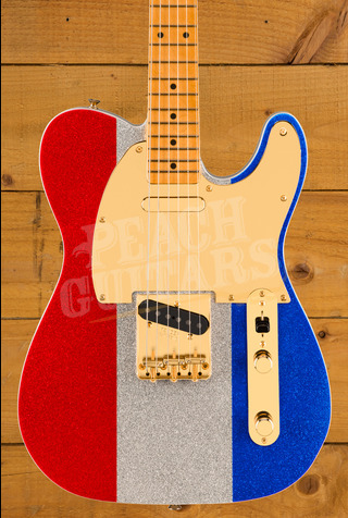 Fender Limited Edition Buck Owens Telecaster | Red/Silver/Blue Sparkle