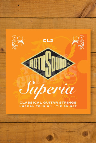 Rotosound CL2 | Superia Classical - Silver Copper & Nylon - Normal Tension - Tie On - 45-28