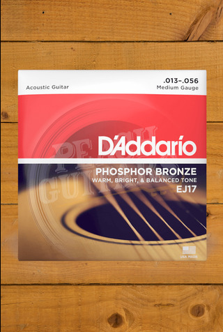 D'Addario Acoustic Strings | Phosphor Bronze - Medium - 13-56