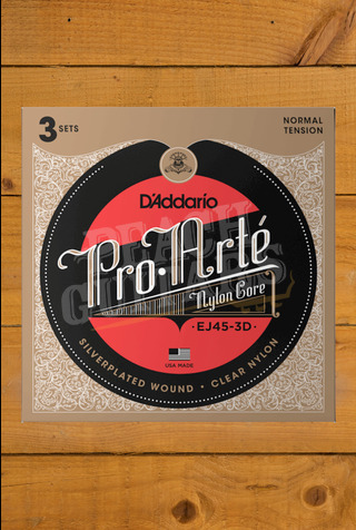 D'Addario Classical Strings | Pro-Arte Nylon - Normal Tension - 3 Sets