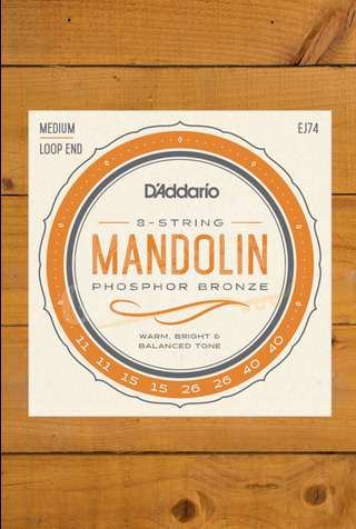 D'Addario Mandolin Strings | Phosphor Bronze - Medium - 11-40