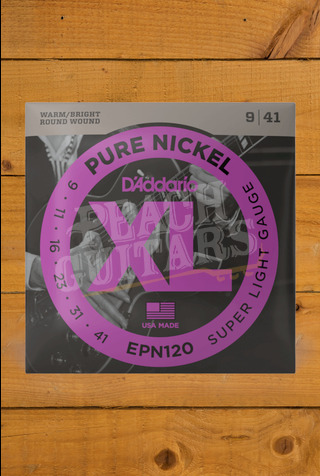 D'Addario Electric Strings | Pure Nickel - Super Light - 9-41