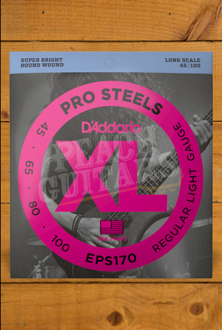 D'Addario Bass Strings | Pro Steels - Light - 45-100 - Long Scale