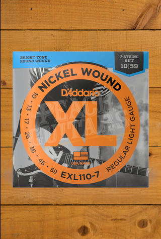 D'Addario Electric Strings | Nickel Wound - Light - 10-59 - 7-String
