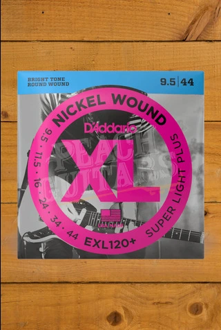 D'Addario EXL120+ Nickel Wound Electric Guitar Strings - 9.5-44
