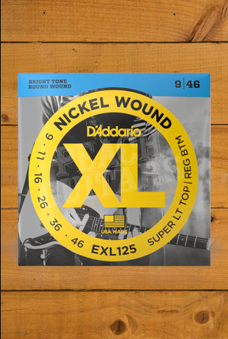 D'Addario Electric Strings | Nickel Wound - Super Light Top/Regular Bottom - 9-46