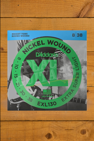D'Addario Electric Strings | Nickel Wound - Extra Super Light - 8-38