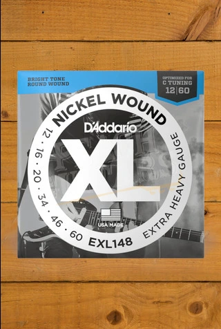 D'Addario EXL148 Nickel Wound Electric Guitar Strings - 12-60