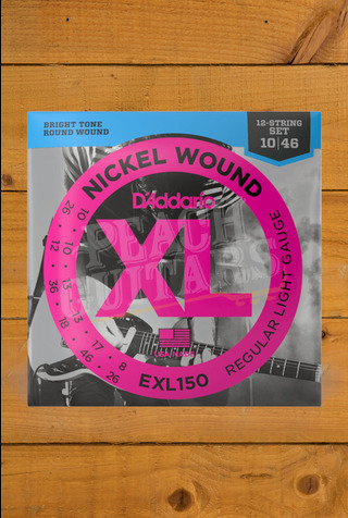 D'Addario Electric Strings | Nickel Wound - Light - 10-46 - 12-String