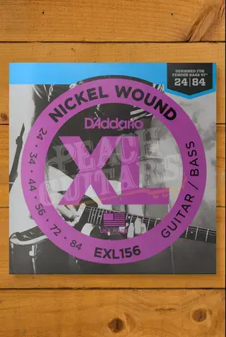 D'Addario EXL156 Nickel Wound Fender Bass VI Guitar Strings - 24-84