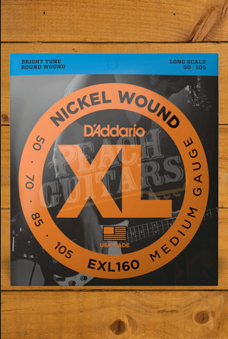 D'Addario Bass Strings | Nickel Wound - Medium - 50-105 - Long Scale