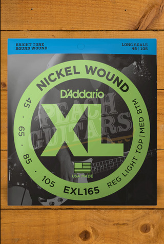 D'Addario Bass Strings | Nickel Wound - Light Top/Medium Bottom - 45-105 - Long Scale