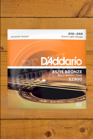 D'Addario Acoustic Strings | 85/15 Bronze - Extra Light - 10-50