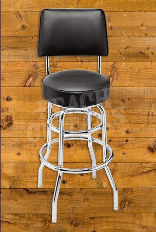 Fender Accessories | Blackout Backrest Barstool w/Embossed Logo - 30"