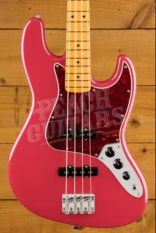 Fender American Professional Classic Jazz Bass - Maple - Faded Dakota Red