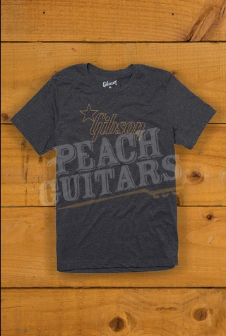 Gibson Star Logo T-Shirt - Charcoal