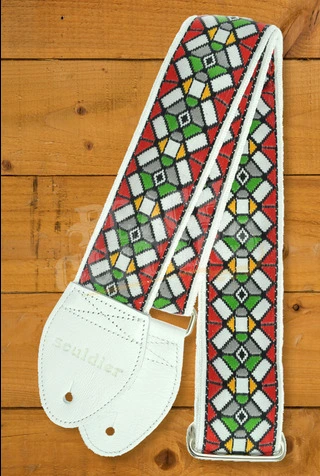 Souldier Classic Guitar Strap - Stained Glass - Red