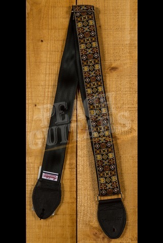 Souldier Classic Guitar Straps | Woodstock - Brown w/Black Ends