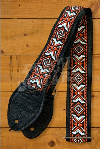 Souldier Classic Guitar Strap - Moche - Orange/White/Black