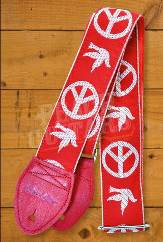 Souldier Classic Guitar Strap - Young Peace Dove - Red