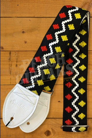 Souldier Classic Guitar Strap - Bed-In Peace w/White Ends