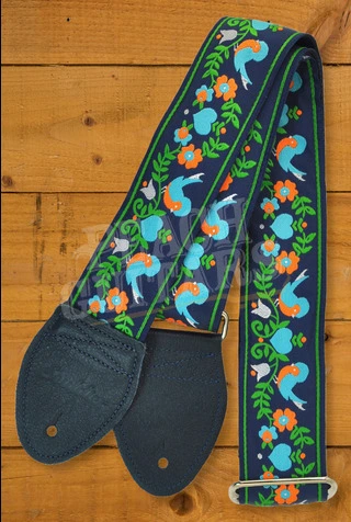 Souldier Classic Guitar Strap - Lovebirds - Navy