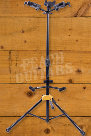 Hercules GS432B PLUS | Auto Grip System Triple Guitar Stand - Foldable Backrest