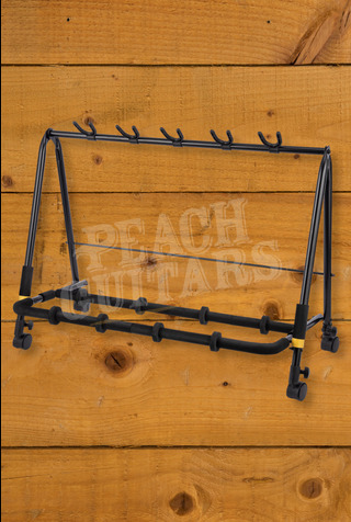 Hercules GS525B PLUS | 5-Piece Guitar Display Rack with Castors