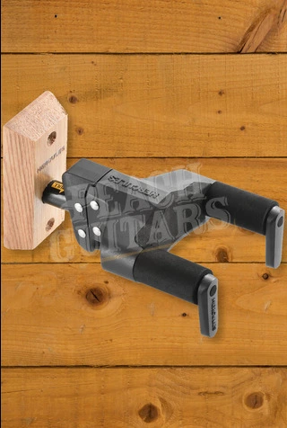 Hercules Short Arm Auto Grip System Guitar Hanger - Wood Base