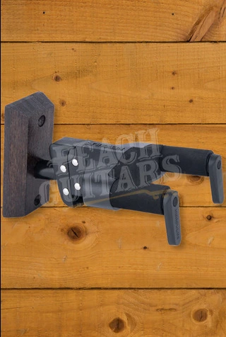 Hercules Short Arm Auto Grip System Guitar Hanger - Dark Wood Base