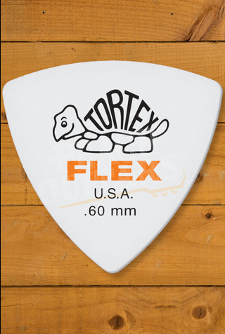 Dunlop 456-060 | Tortex Flex Triangle Pick - .60mm - 6 Pack