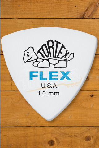 Dunlop 456-100 | Tortex Flex Triangle Pick - 1.00mm - 6 Pack