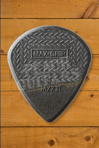Dunlop Max-Grip Jazz III Carbon Fibre Pick - 1.38mm - 6-Pack