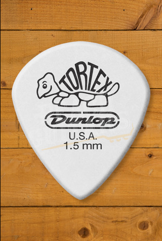 Dunlop 478-150 | Tortex White Jazz III Pick - 1.50mm - 12 Pack