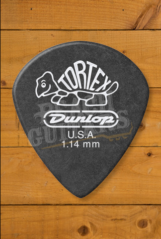 Dunlop Tortex Pitch Black Jazz III Pick | 1.14mm - 12-Pack