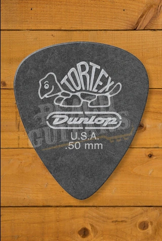 Dunlop Tortex Pitch Black Standard Pick - .50mm - 12-Pack