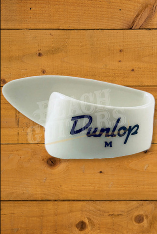 Dunlop 9002 | White Thumbpicks - Medium - 4 Pack