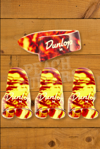 Dunlop 9010TP | Shell Finger & Thumbpicks - Medium - 4 Pack