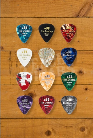 Dunlop Celluloid Pick Variety Pack - Heavy - 12-Pack