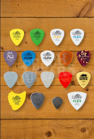 Dunlop Recording Pick Variety Pack - Mixed Gauges - 18-Pack