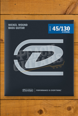 Dunlop DBN45130 | Nickel Wound Bass Strings 45-130 - 5-String Set
