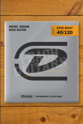 Dunlop DBSBN40120 | Super Bright Nickel Wound Bass Strings 40-120 - 5-String Set