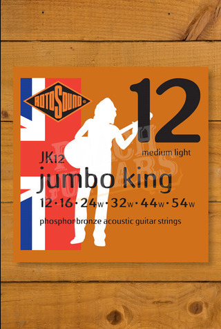 Rotosound JK12 | Jumbo King - Phosphor Bronze Acoustic Strings - Medium Light - 12-54