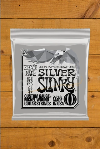 Ernie Ball Silver Slinky John Mayer Electric Guitar Strings - 10.5-47