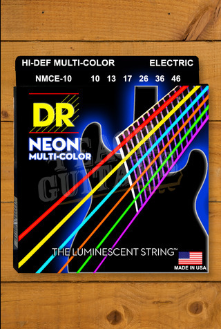 DR HI-DEF NEON MULTI-COLOUR - Coloured Electric Guitar Strings | Medium 10-46