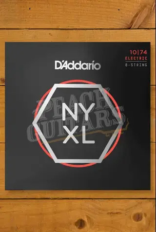 D'Addario NYXL1074 Nickel Wound 8-String Electric Guitar Strings - 10-74