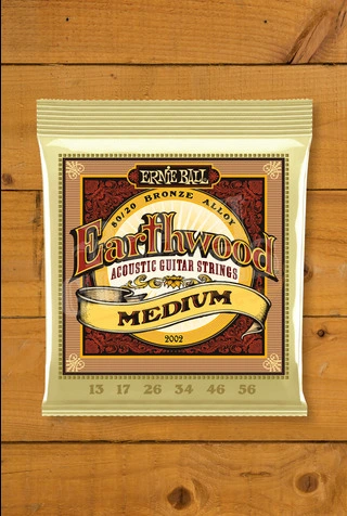 Ernie Ball Earthwood 80/20 Bronze Acoustic Guitar Strings - 13-56