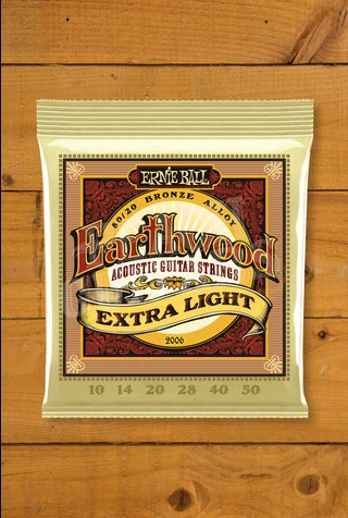 Ernie Ball Earthwood 80/20 Bronze Acoustic Guitar Strings - 10-50